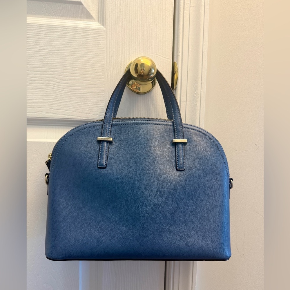 Kate Spade Patterson Drive Carli Blue Leather Handbag - Picture 2 of 4
